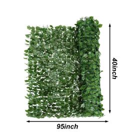 Faux Ivy Leaf Decorative Privacy Fence