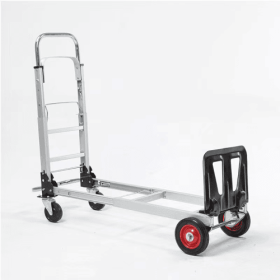 3 In 1 Convertible Hand Truck And Dolly With 5.9in Flat Free Rubber Wheels