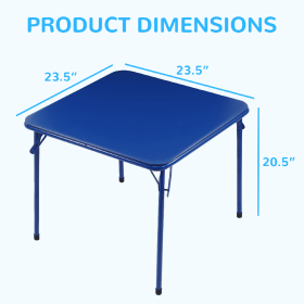 Only Supports Self Pickup  Children's Folding Table, Portable With Ultra-Soft Cushion, Blue