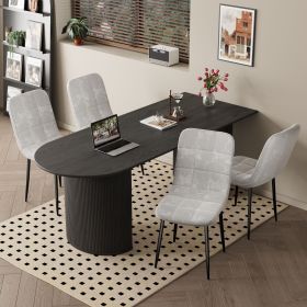 Dining Chairs Set of 4,Modern Dining Room Chairs,Kitchen Chairs Set of 4 with Upholstered Cushion Seat and Metal Legs for Home Kitchen Restaurant