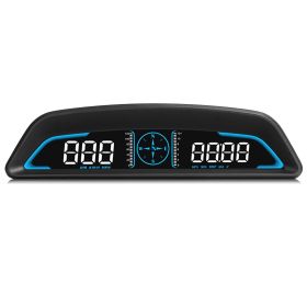 Universal Car HUD GPS Head up Display Speedometer Odometer with Acceleration Time Compass Altitude Driving Distance Over Speed Alarm HD LED Displ